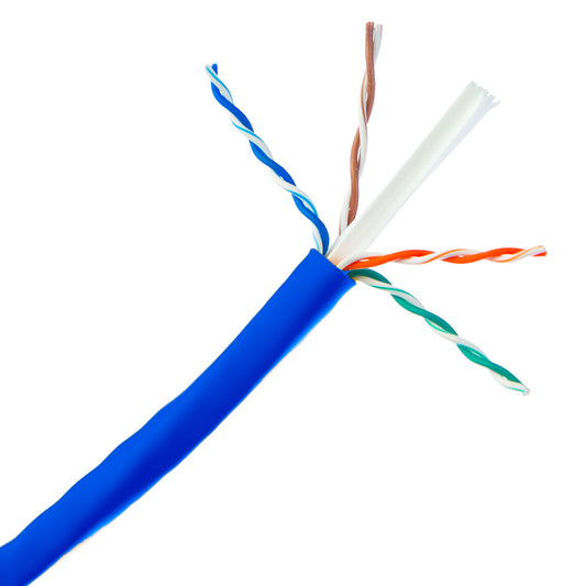 Cat6A Ethernet Cable – 1000 ft, Stranded Copper, UTP, 10-Gigabit, PoE Compliant, 500MHz, 24 AWG (Spool)