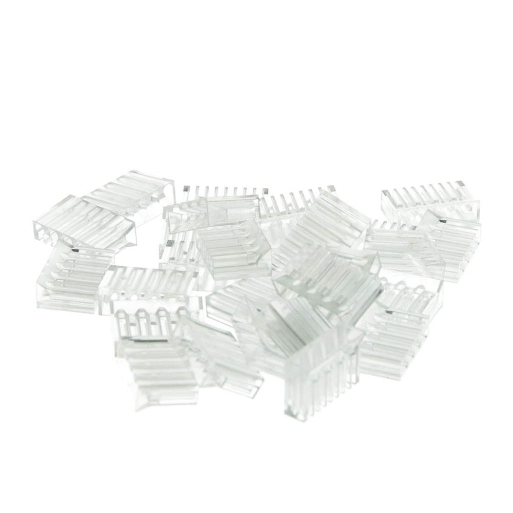 Cat6 RJ45 Crimp Connectors – Solid Cable, Staggered Wire Guides, PoE Compliant, 100-Pack