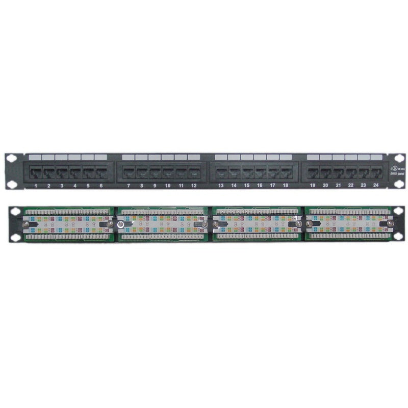 24-port Cat6 rackmount patch panel