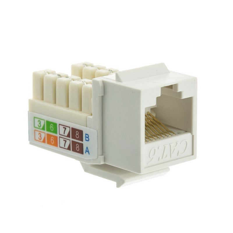Cat6 keystone jack for contractor structured cabling