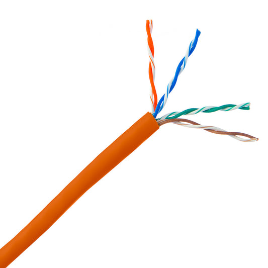 Cat5e Ethernet Cable – 1000 ft, Solid Copper, UTP, CMR Riser Rated, PoE Compliant (Pull Box)