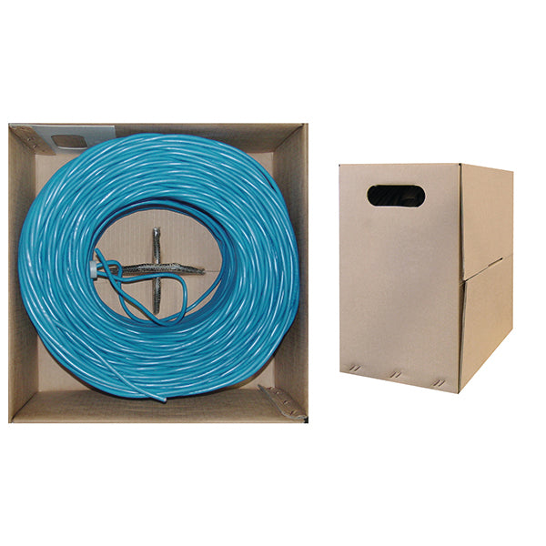 Cat5e Ethernet Cable – 1000 ft, Stranded Copper, Unshielded Twisted Pair (UTP), PoE Compliant, (Pull Box)