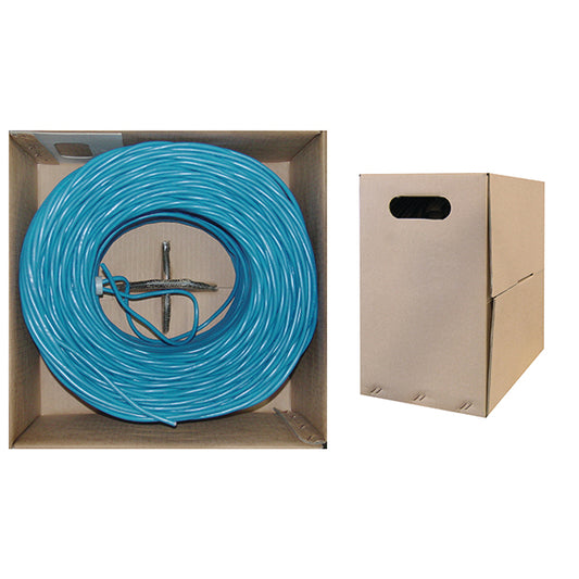 Cat5e Ethernet Cable – 1000 ft, Stranded Copper, Unshielded Twisted Pair (UTP), PoE Compliant, (Pull Box)