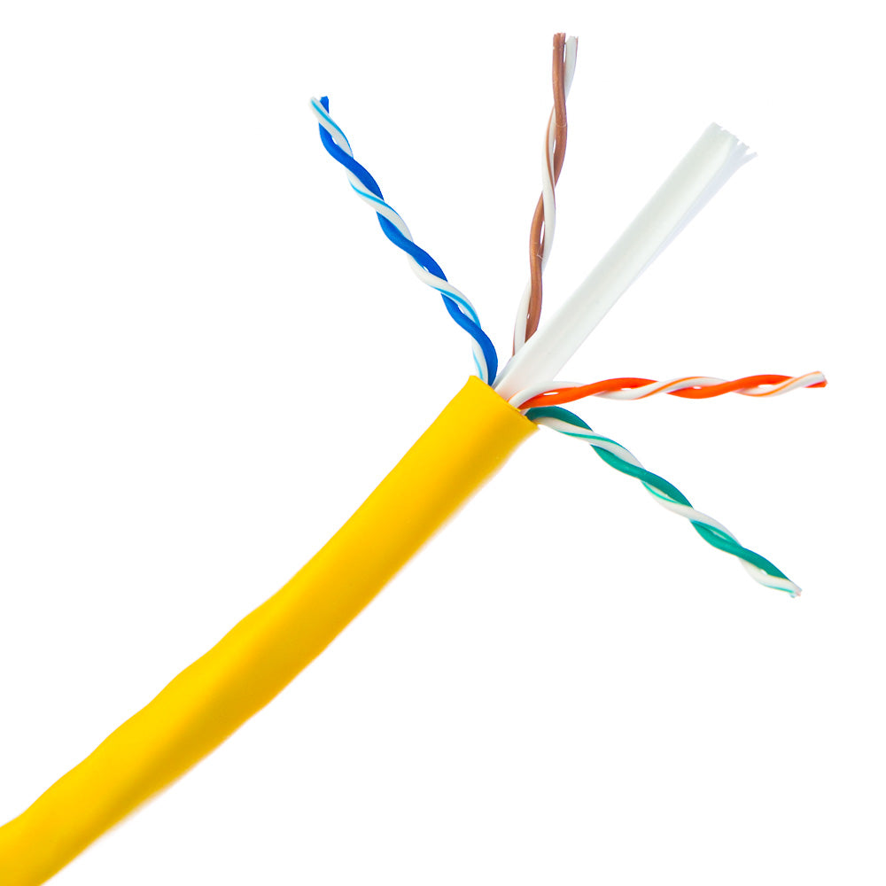 Cat6A Ethernet Cable – 1000 ft, Solid Copper, UTP, 10-Gigabit, PoE Compliant, 500MHz, 23 AWG (Spool)