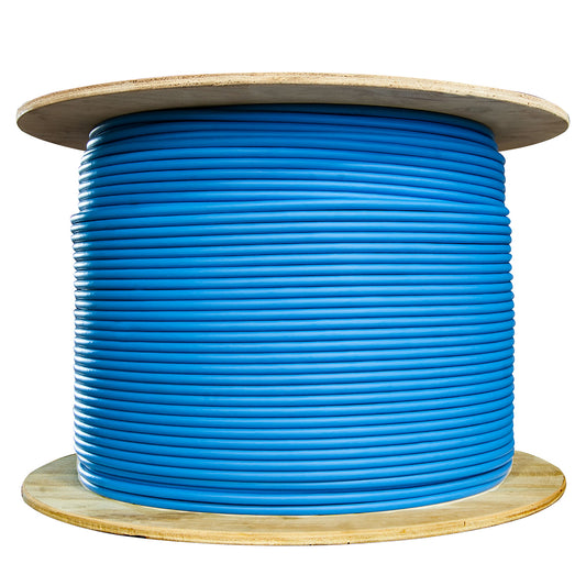 Cat6A Shielded Ethernet Cable – 1000 ft, Stranded Copper, F/UTP, 10-Gigabit, PoE Compliant, 500MHz, 26 AWG (Spool)