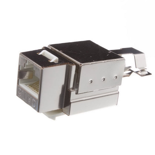Shielded Cat6 RJ45 keystone jack with 110 punch down